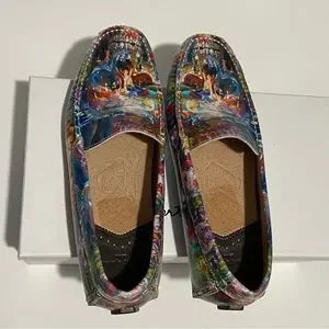 Robert Graham Brushwork Skull Driving Shoe Loafers m_63b38760046d74aa3111aa66.jpg main image 3